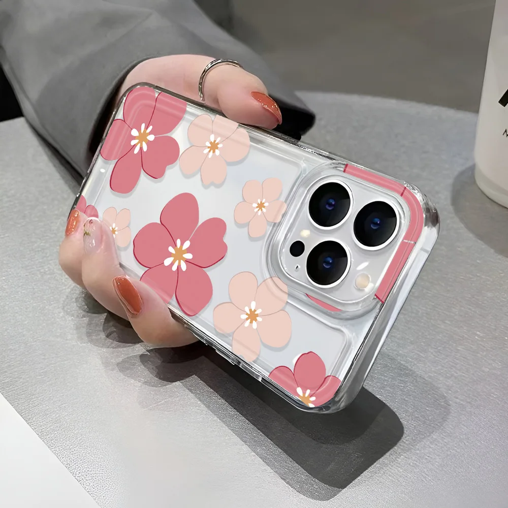 Funda de teléfono transparente Simple de lujo para mujer para iPhone 16/15/14/13/12/11 pro Max SE2020, funda transparente para iPhone 15 plus - imagen 2