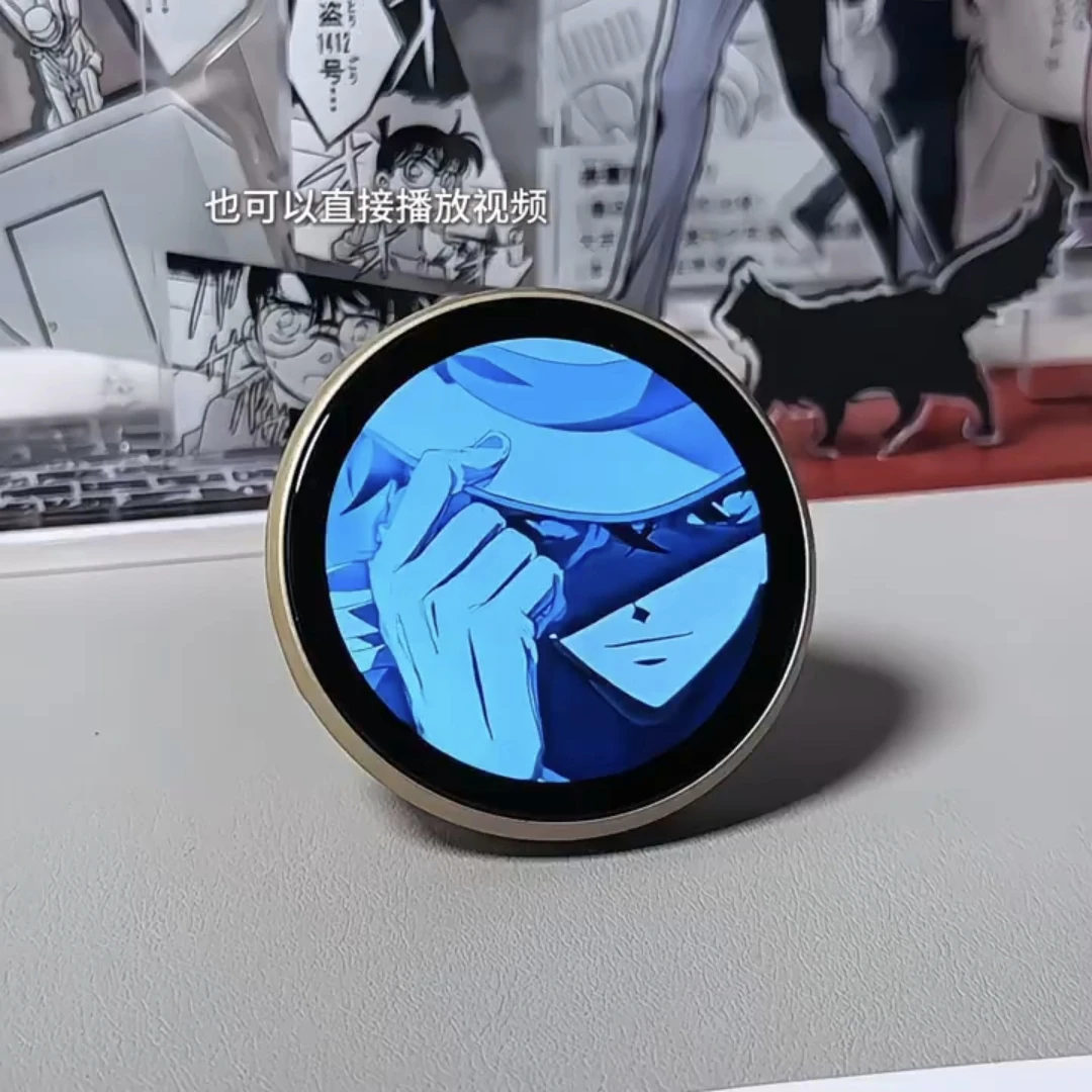 Insignia digital inteligente de anime Bluetooth: marco de fotos de tinta electrónica con pantalla táctil con reproducción de vídeo, LED de 7 colores, control por aplicación, batería de 18 horas - imagen 2