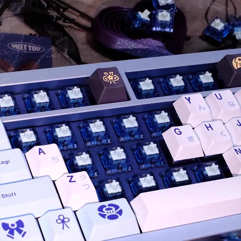 WJBY Lab interruptor de mar brillante 5 pines HP táctil 40g interruptor de teclado mecánico Gamer Office para AULA F75 AJAZZ AK820 - imagen 5