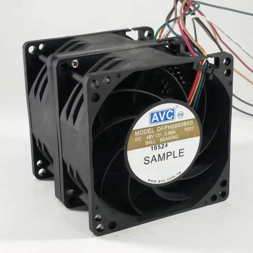 AVC DFPH0880B8S Ventilador 48V 8cm Motor Dual Alta Velocidad - imagen 4