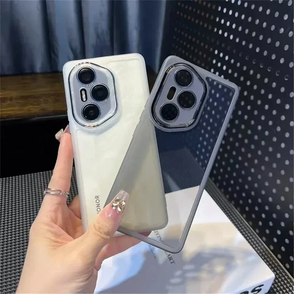 Funda de teléfono transparente con lente de cámara para Honor 400 Lite 400 Pro 200 90 Magic 5 6 7 Lite, funda de silicona suave con parachoques a prueba de golpes - imagen 5