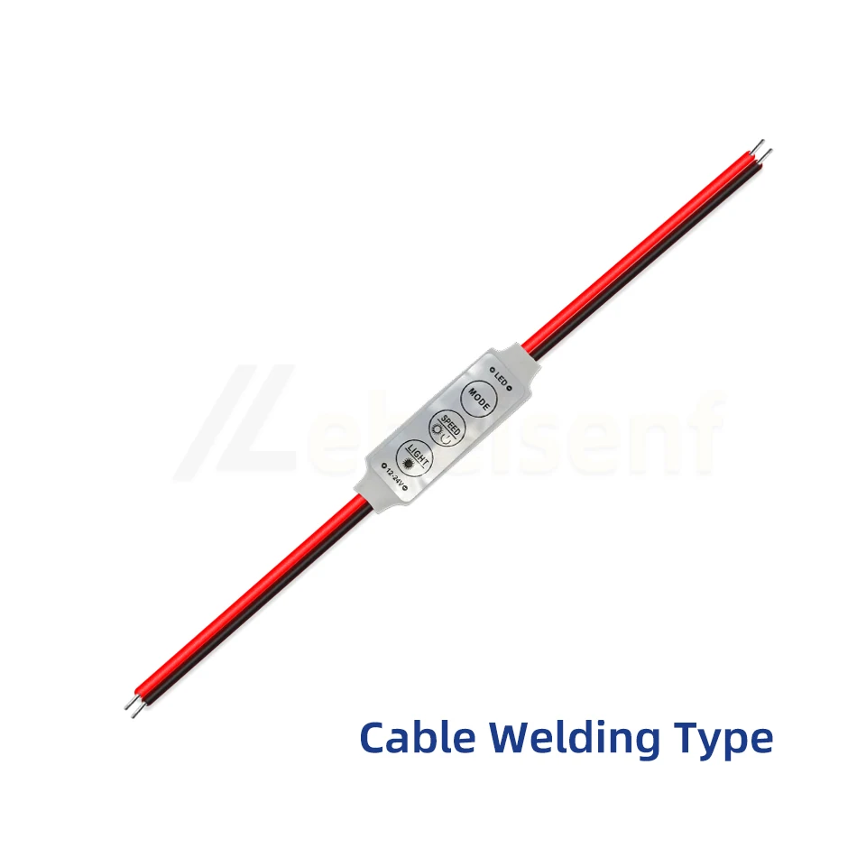 Mini controlador LED DC 12V 24V 6A 3 teclas atenuador de un solo Color para tira de luces 3528 5050 Control de atenuación de brillo - imagen 5