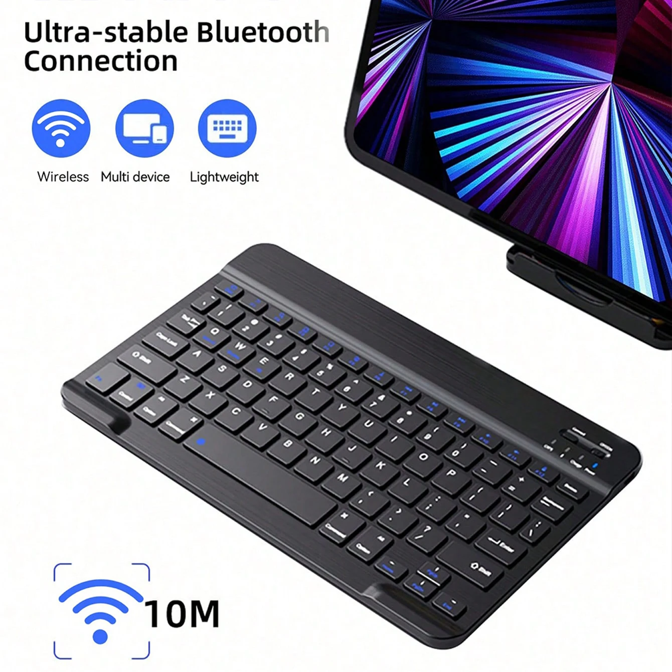 Teclado multilingüe para tableta Android 2025 iOS Windows ratón inalámbrico iPad Samsung Xiaomi Pad teclado Bluetooth recargable - imagen 3