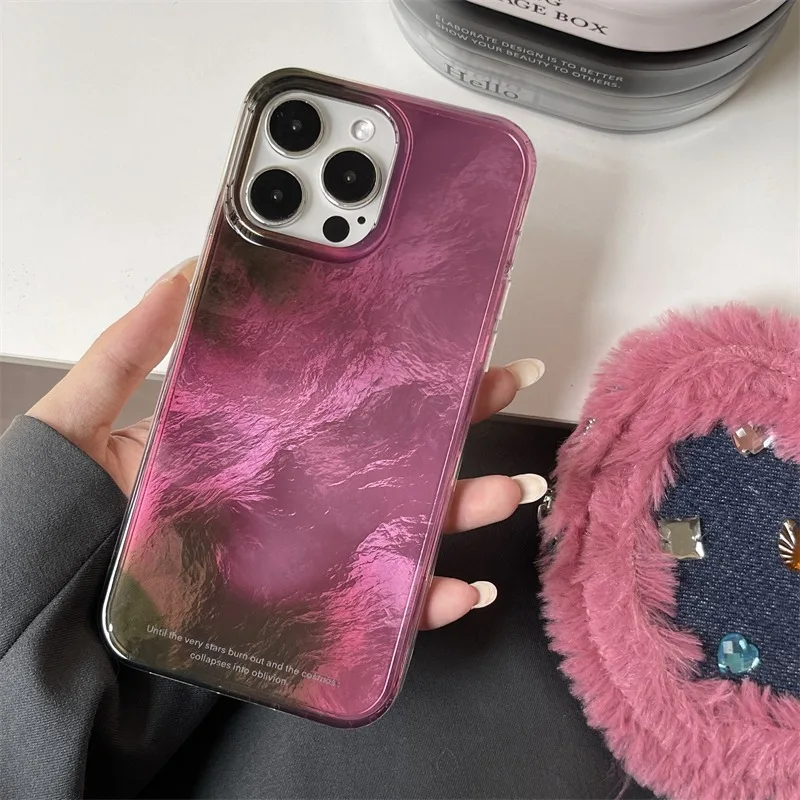 Funda de teléfono con patrón de vórtice degradado, color negro y morado, Simple, para iPhone 14, 15, 16 Pro Max, 11, 12, 13, XS, XR X, 7, 8, Plus, funda suave de silicona - imagen 4
