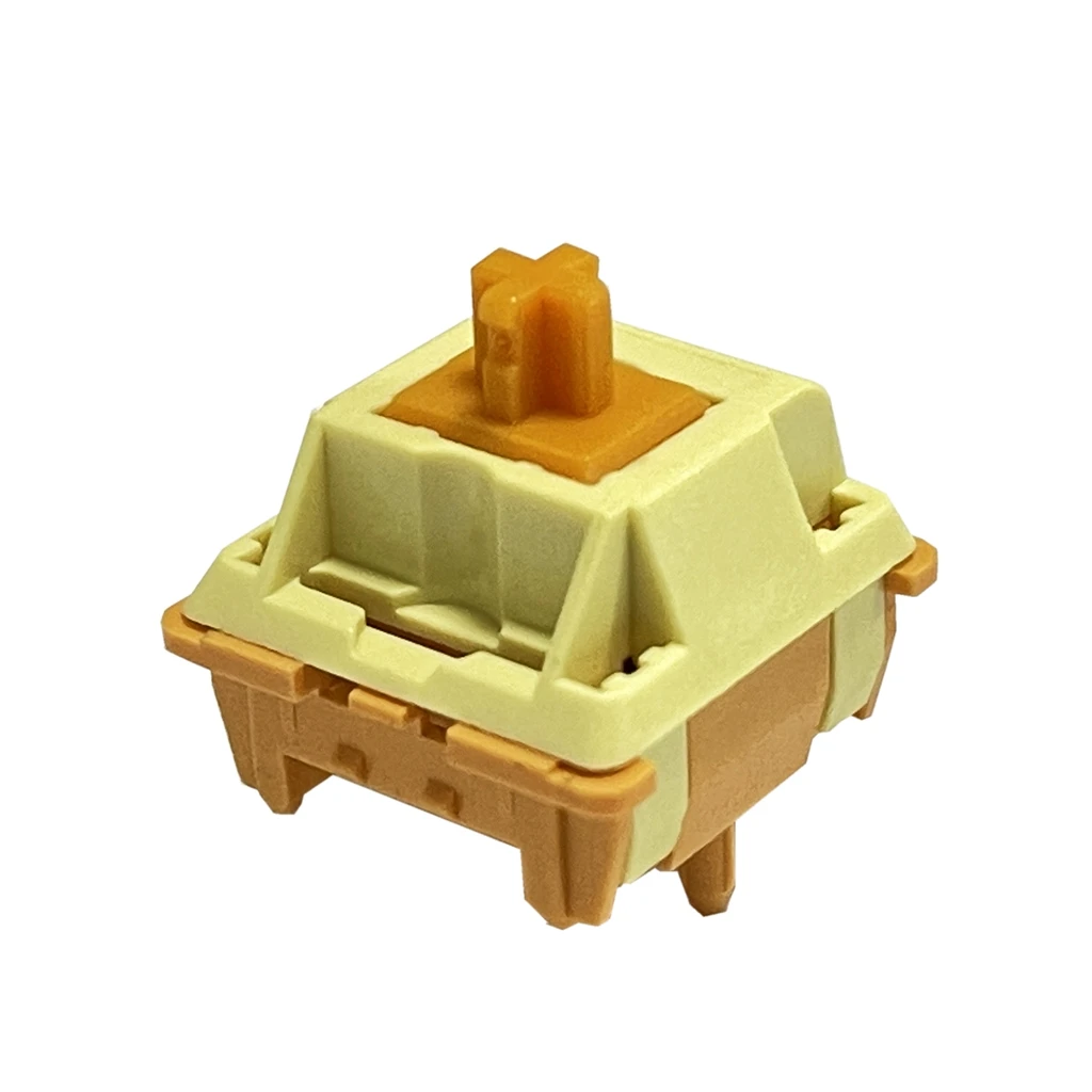 LCET-Teclados mecánicos divididos de plátano amarillo de Arce, interruptores táctiles de 5 pines, Holy Panda, 60g, para Kit de conexión en caliente, teclado para juegos MX