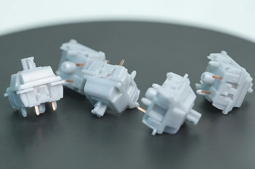 Gateron Smoothie Silver Switch Linear Milkshake Switch MX Stem para juegos, prelumado Teclado mecánico, POM completo SMD 45g - imagen 4