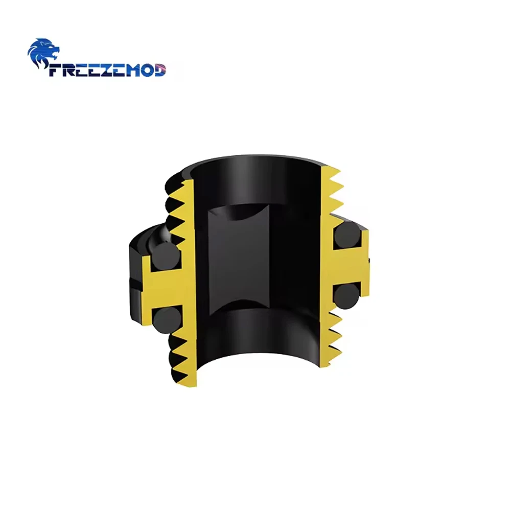 FREEZEMOD Kit de montaje de refrigeración por agua codo de 90 grados válvula de agua de compresión enchufe Mini conector Combo PC enfriador de agua 4 Uds - imagen 5