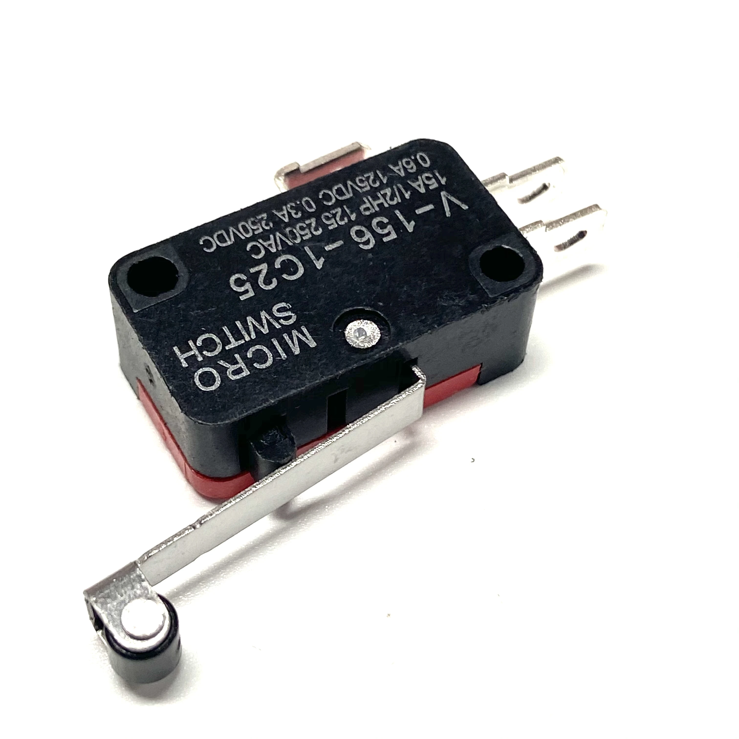 Microinterruptor de V-156-1C25 con interruptor de límite de rueda larga, punto plateado, lote de 5 unidades - imagen 4