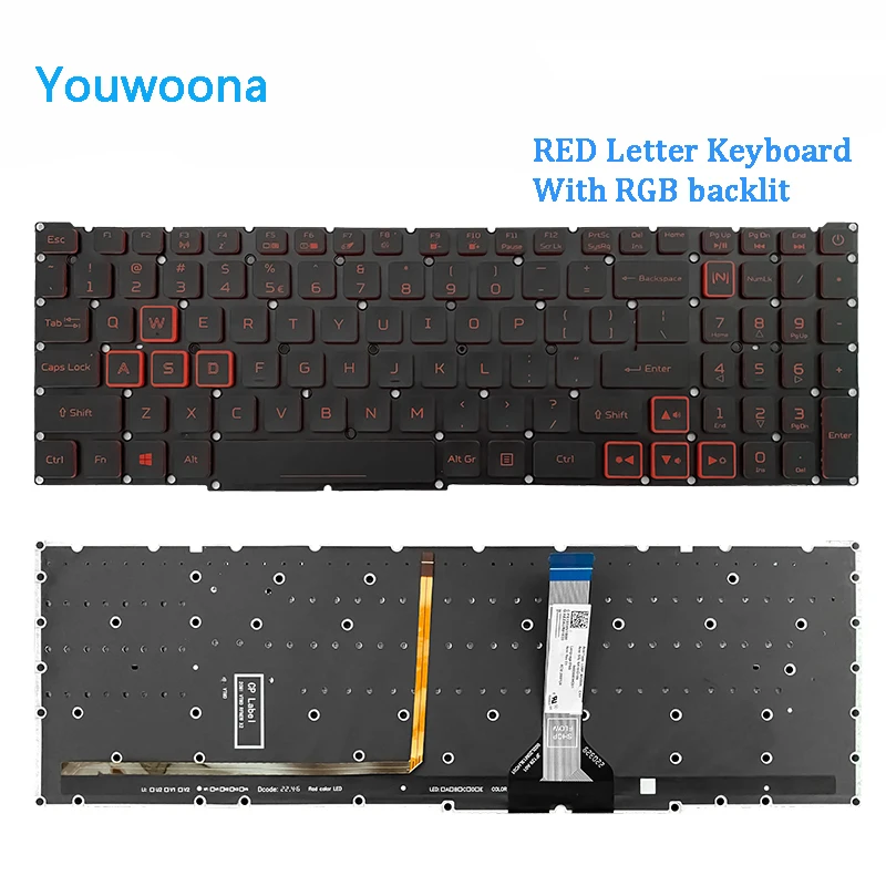 Nuevo teclado ORIGINAL para ordenador portátil ACER PH315-54 PH515-54 PH317-51 AN515-53TK - imagen 4