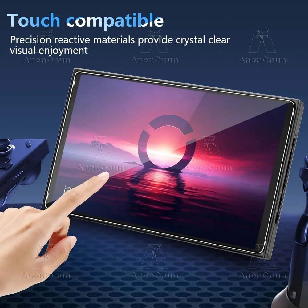 Vidrio templado Ultra HD para Legion Go Protector de pantalla de borde curvo 2.5D sin burbujas, irrompible, antiarañazos y antihuellas - imagen 5