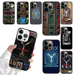 Funda de teléfono con condensador de flujo de Regreso al futuro para iPhone 17 Air 16 15 14 12 13 PLUS 11 PRO MAX Fundas coque Cover