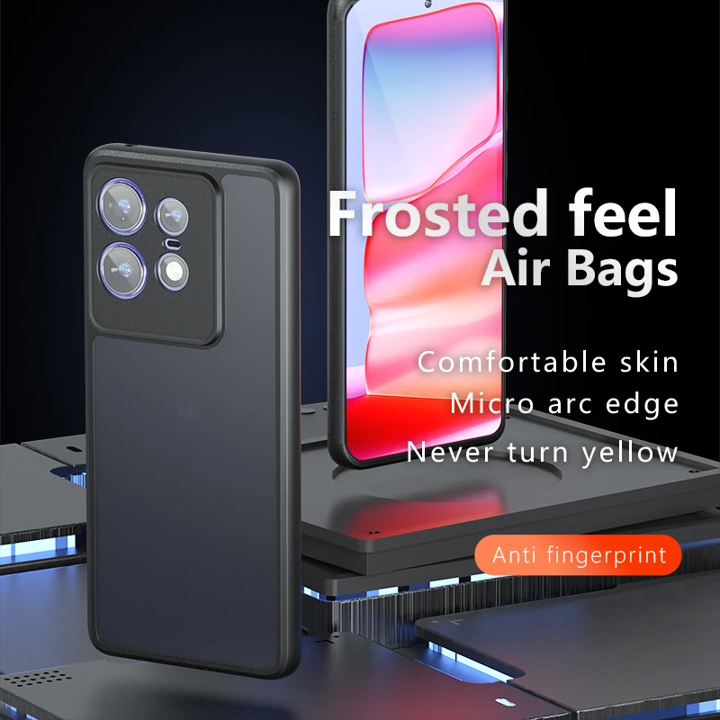 Para Motorola MOTO Edge50 Edge 50 Pro funda trasera Phnoe Airbag a prueba de golpes protección anticaída antihuellas mate Coque - imagen 3