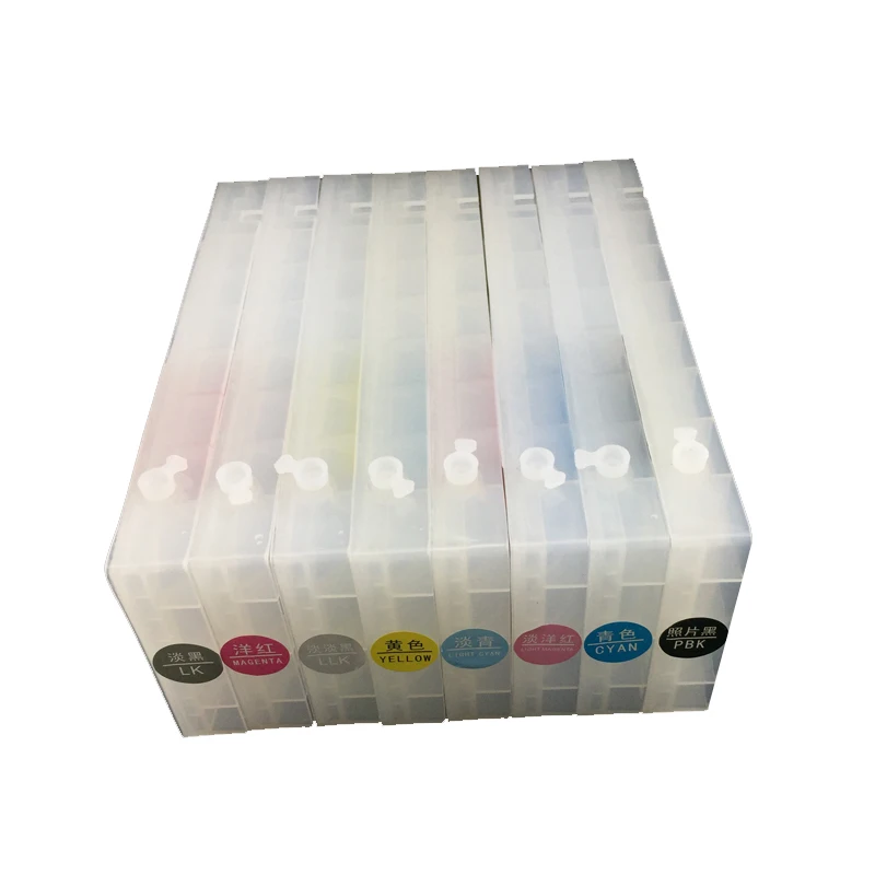 T6041-T6049 350ML 8 colores cartucho de tinta recargable con Chip para impresora de inyección de tinta de gran formato Epson Stylus pro 7800 7880 9800 9880 - imagen 5