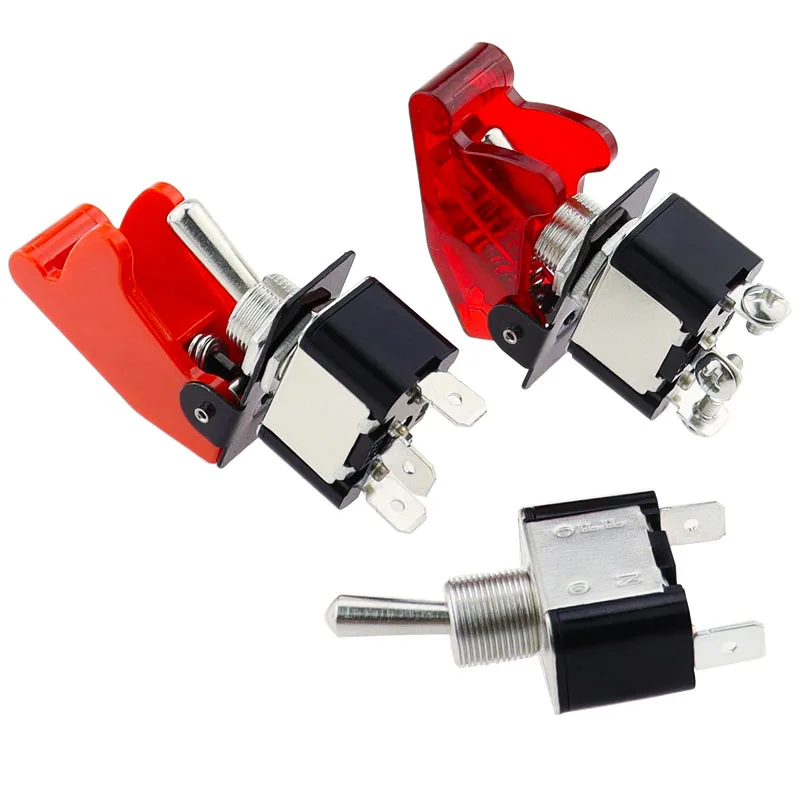 1 Uds KN3A-101 interruptor de palanca brazo basculante 2 pines 2/engranaje ON-OFF10A 125V/250V AC KN3A-102 KN3A-103 tapa 12V 24V 48 220V 110V Universal - imagen 4