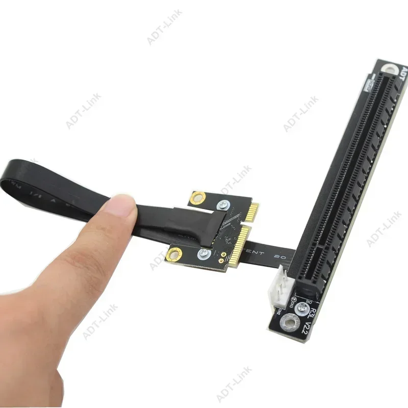 ADT-Link Mini-PCIe a x16 Cable elevador tarjeta de red Wifi inalámbrica extensión PCI-E x16 tarjeta gráfica de vídeo adaptador extensor mPCI-e - imagen 5