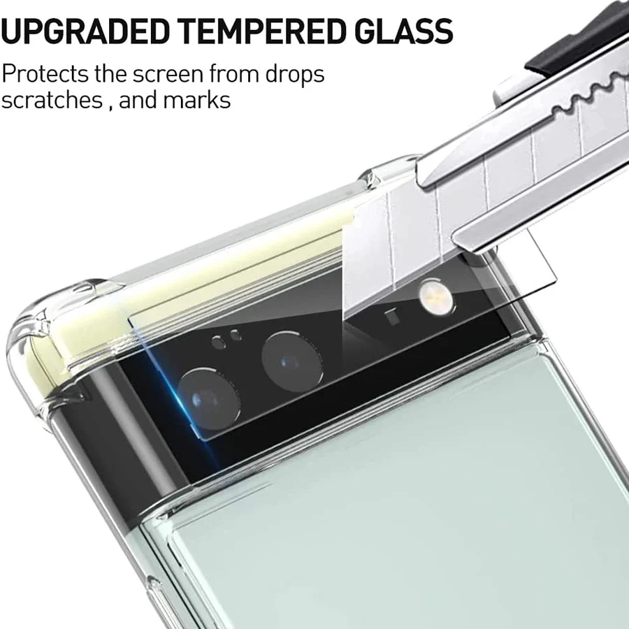 Cristal de lente de cámara de 3 piezas para Google Pixel 6 pro 7, película protectora de pantalla completa, cubierta para Pixel 8 7 pro, accesorios de vidrio templado - imagen 4