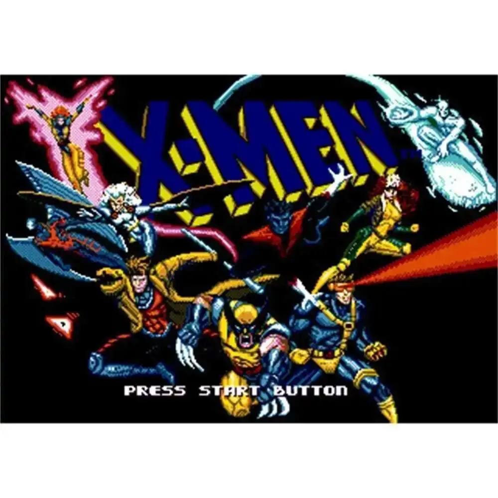 Tarjeta de juego MD de 16 bits gratis de la región de XMen para Sega Mega Drive para Genesis