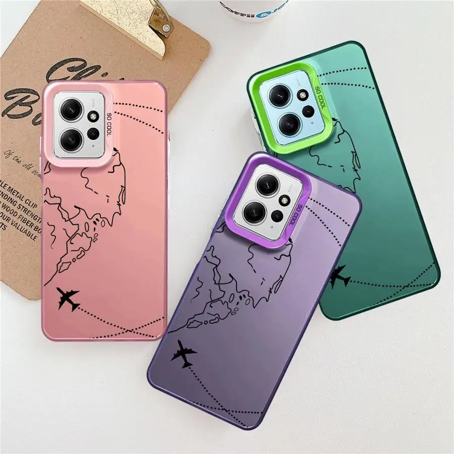 Funda de teléfono suave para Xiaomi Redmi A1 A2 Plus K60 10C 12C 9T 14C 13C 9C patrón de avión - imagen 3