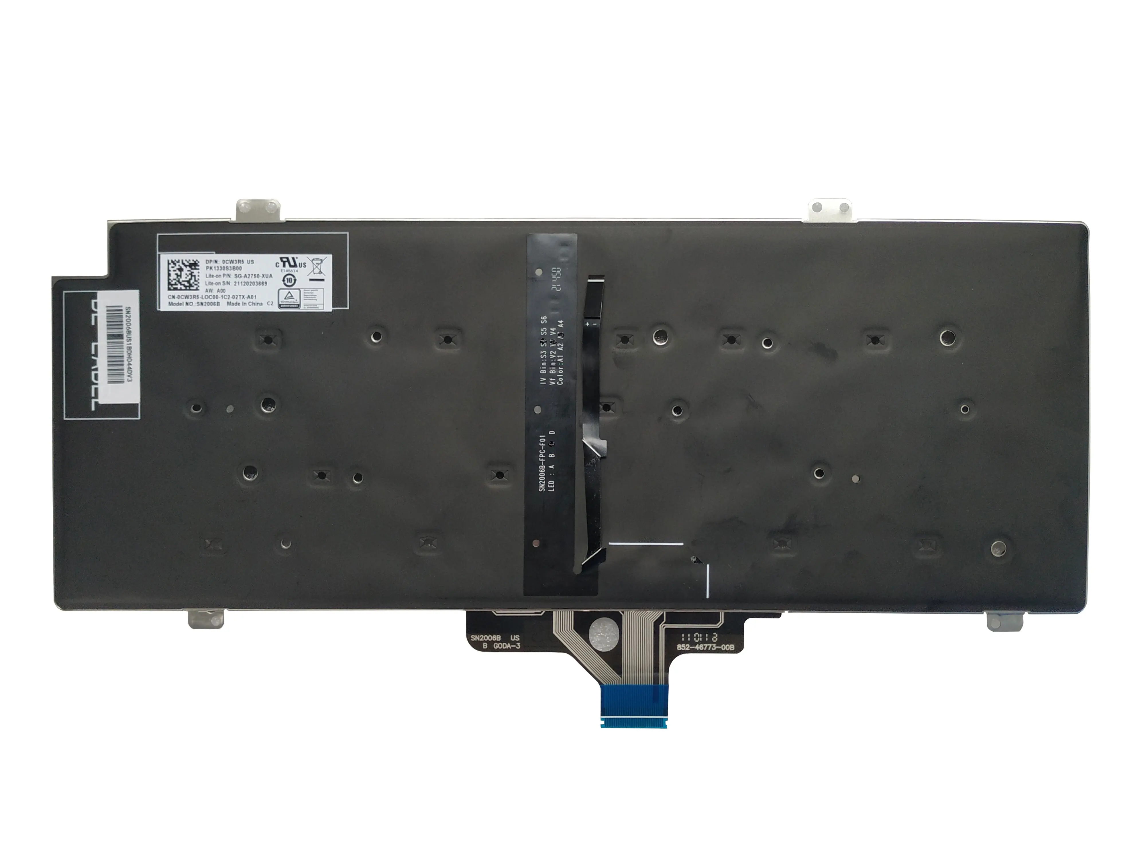 Nuevo teclado latino/estadounidense/español/Reino Unido para DELL Latitude 5420 5421 7420 7520 7521 2 en 1 (Año 2021) 0CW3R5 SN2006B SG-A2750-XUA - imagen 5