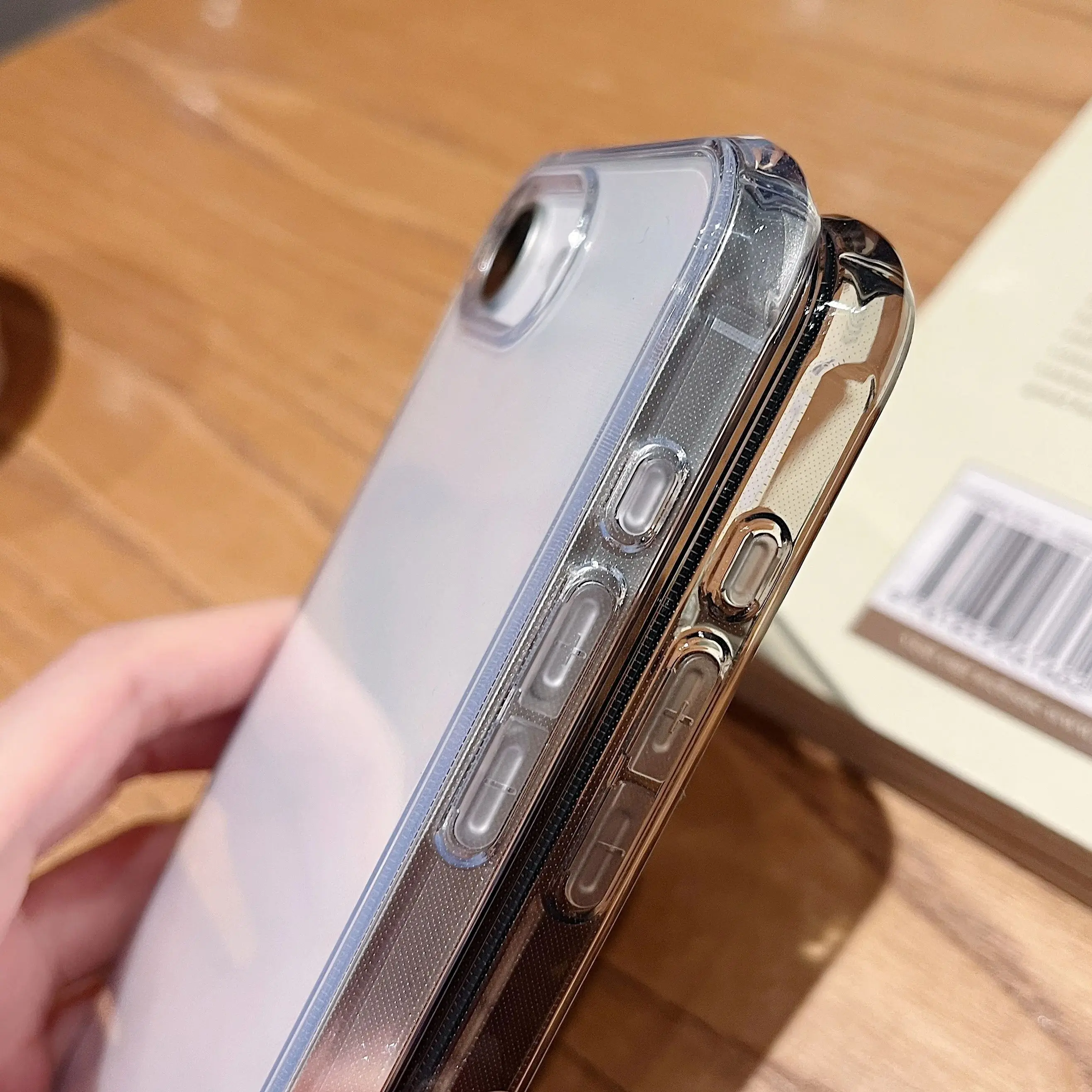 Funda de teléfono transparente a prueba de golpes para iPhone 16E 16 15 14 13 Plus Pro Max SE 4, funda trasera de protección transparente con Airbag Simple - imagen 4