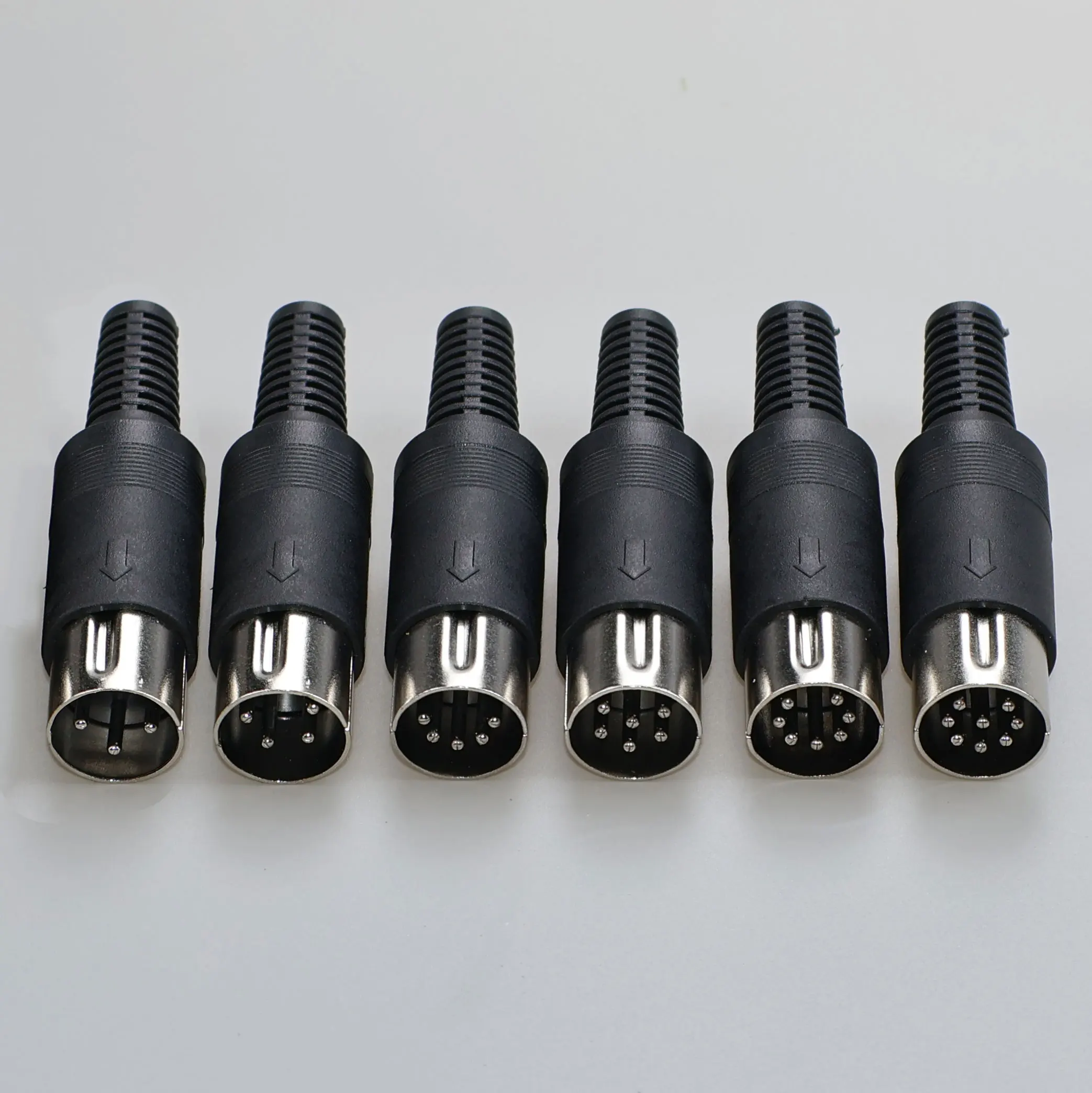 JCD 1-10 Uds adaptador de Audio DIN 3/4/5/6/7/8 Pin DIN macho hembra enchufe con mango de plástico conector de chasis de montaje en Panel - imagen 4