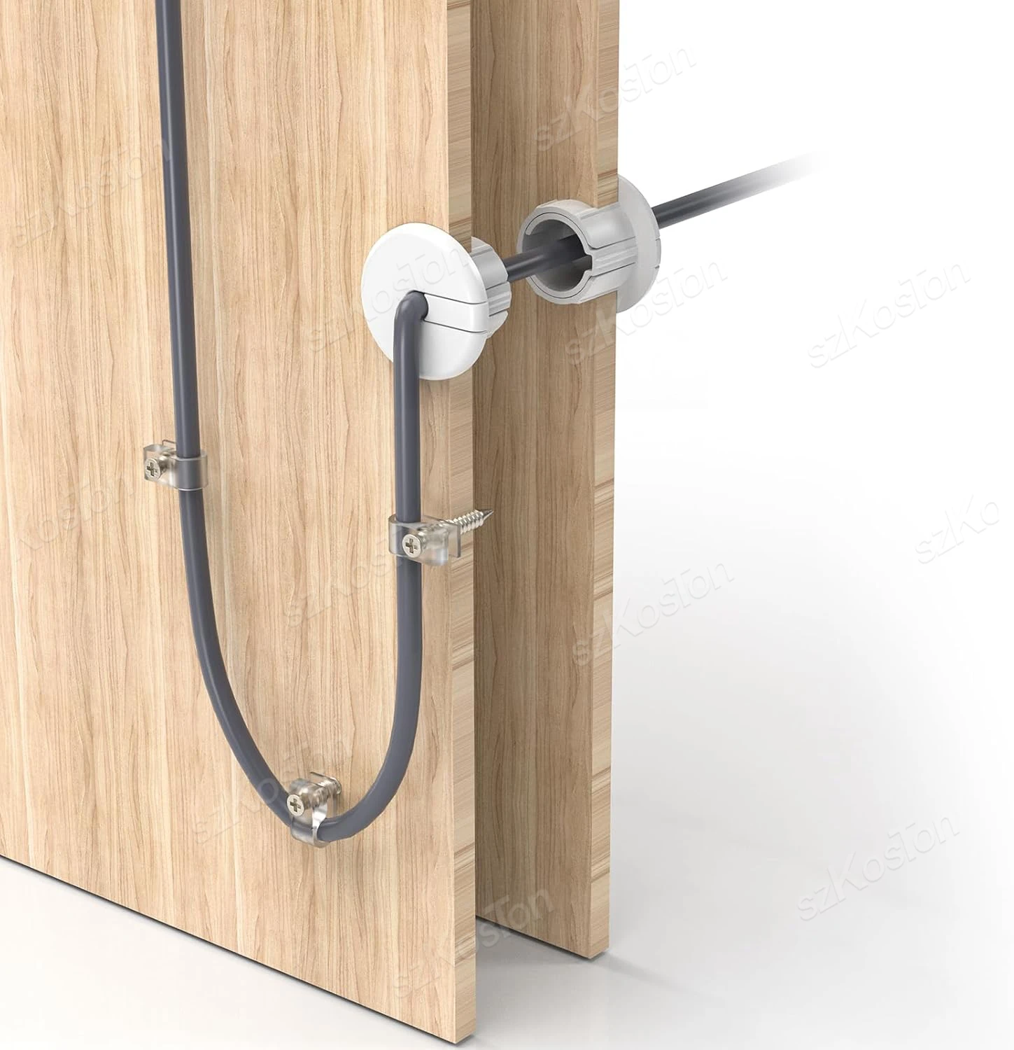 1-Zoll Wandbuchse Tülle für Starlink Dishy Ethernet Kabel Organizer Netzwerk Draht Möbel Draht Loch Kabel Routing Kits - imagen 2