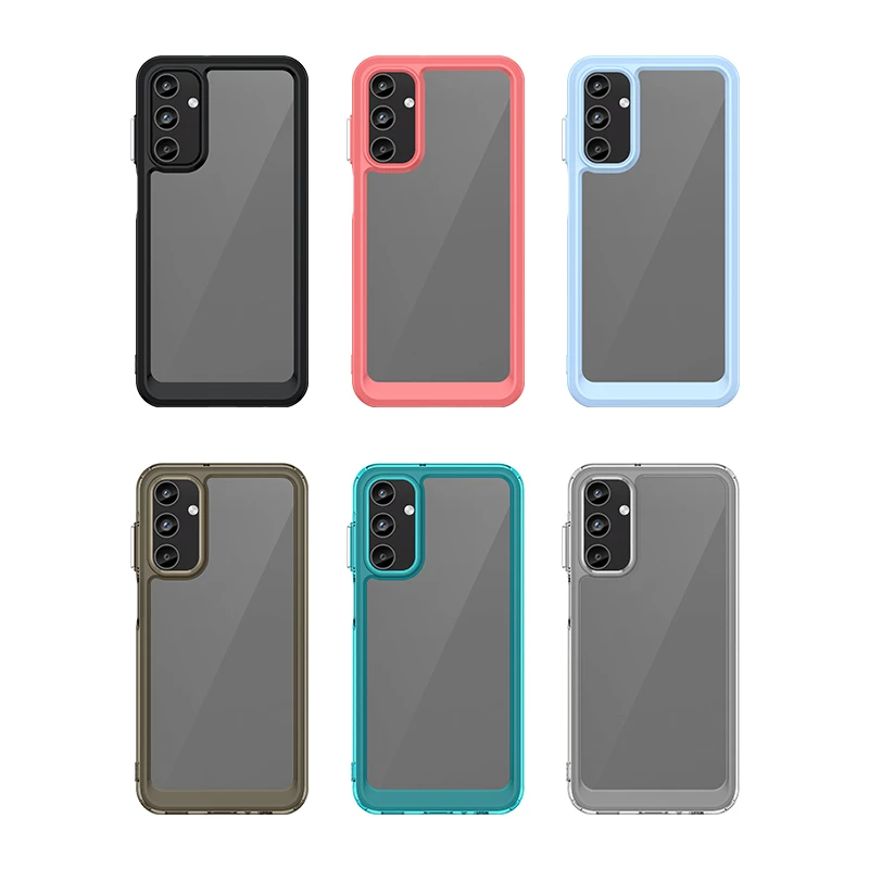 Para funda Samsung Galaxy A15 funda Samsung A15 Capas armadura a prueba de golpes parte trasera del teléfono Color transparente Fundas Samsung A 15 A15 - imagen 2