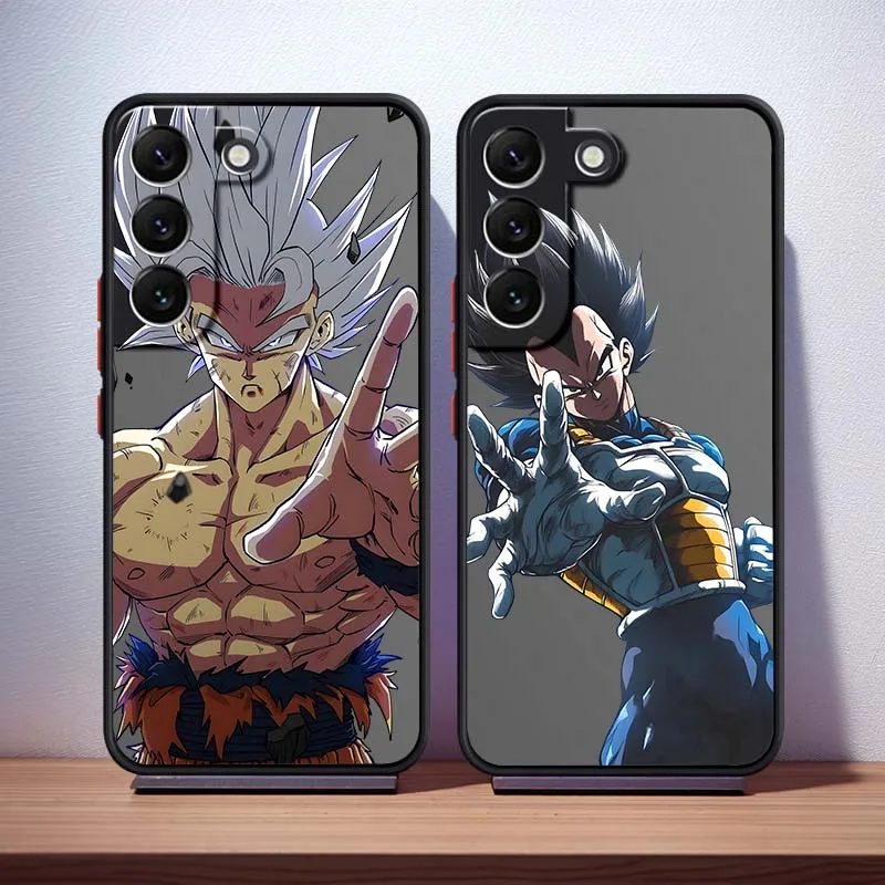 Funda genial de Anime d-dragon Ball para Samsung Galaxy S25 S24 S23 S22 S21 S10 FE Plus Ultra 5G, funda de teléfono translúcida esmerilada - imagen 4