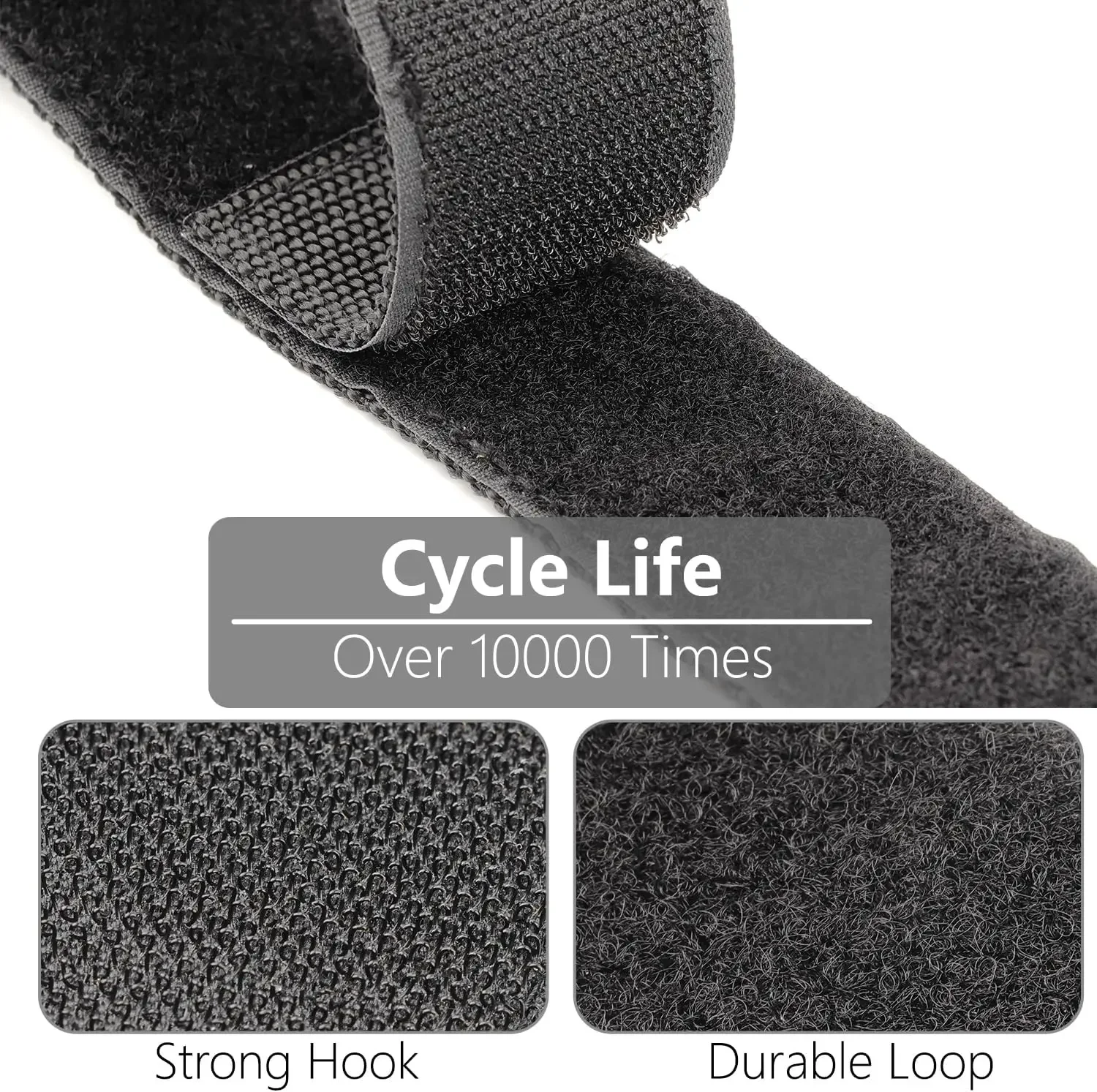 Soporte organizador de cables con hebilla giratoria, administrador de cables, gestión de cables de alimentación, correas de almacenamiento de cables pesados de nailon para mangueras de Cables - imagen 3