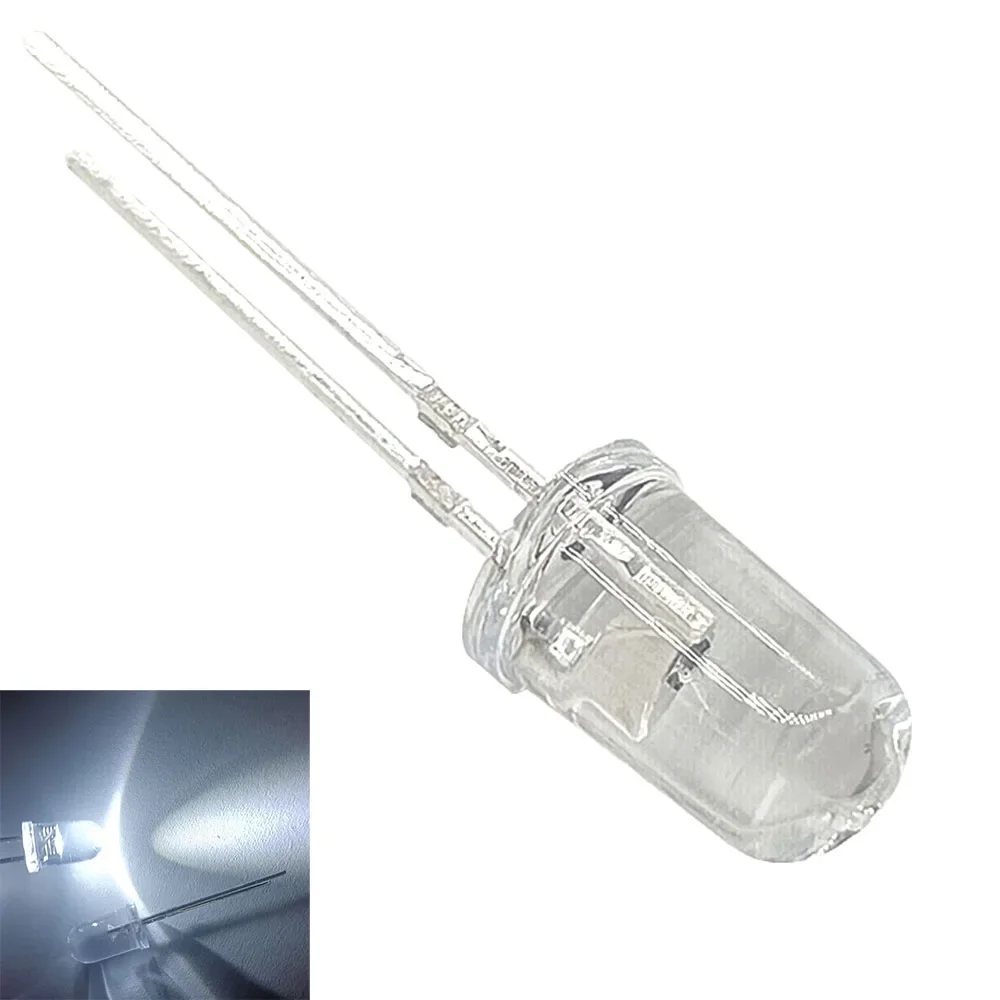 200X F3 5mm 8mm 10mm circular blanco, rojo, verde, azul, amarillo, rosa, bombilla de diodo emisor de luz LED ultrabrillante transparente con agua - imagen 3