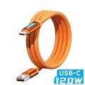 Orange USB A Cable