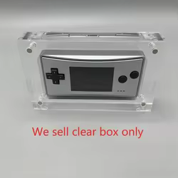 Transparent Storage Case Acrylic for GBM game console Shell Display Stand box magnetic cover