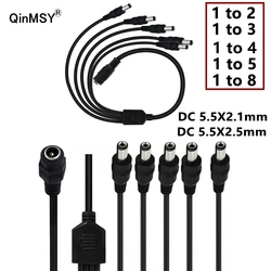 Cable divisor de alimentación DC para tiras LED y CCTV, conector