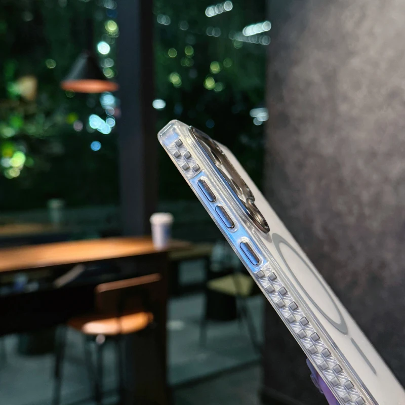 Magsafe-funda de teléfono con plano posterior, círculo de Color sólido con carga inalámbrica magnética, HD, para Samsung S25 Ultra S23 S22 S24 Ultra Plus - imagen 5