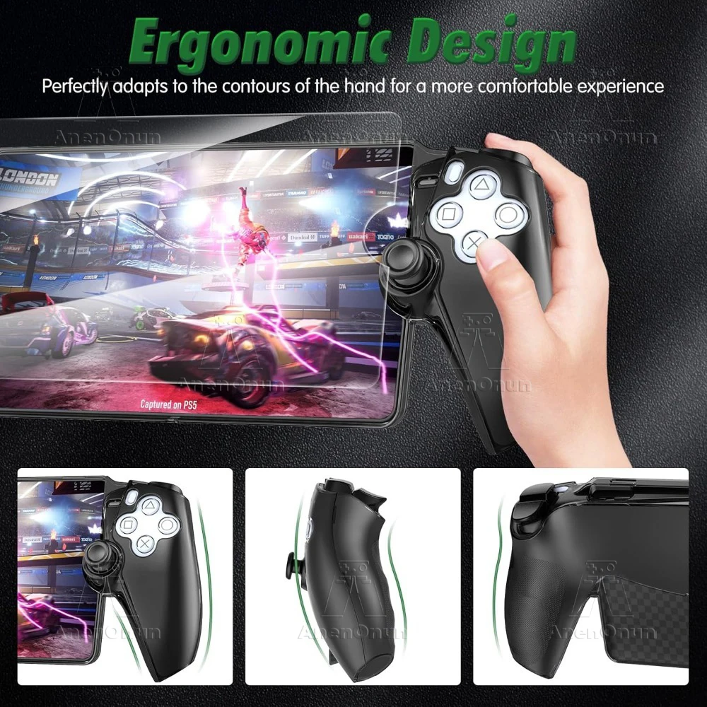 PS Portal-funda protectora de ajuste completo, 2 piezas, película de pantalla de vidrio templado HD, anticaída, antiarañazos, transparente, carcasa de cristal para PC - imagen 3