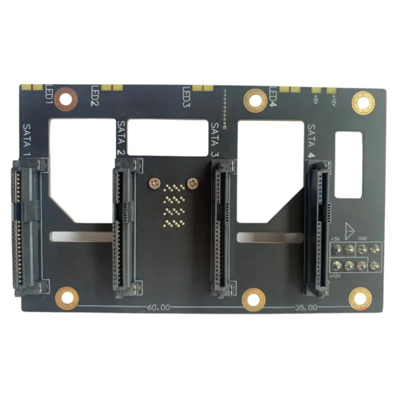 Preventa NAS Backplane SFF-8643 a SAS SATA3.5 pulgadas disco duro miniSAS 4 discos discos duros tarjeta de expansión SFF 8643 a 4X SAS/SATA - imagen 5
