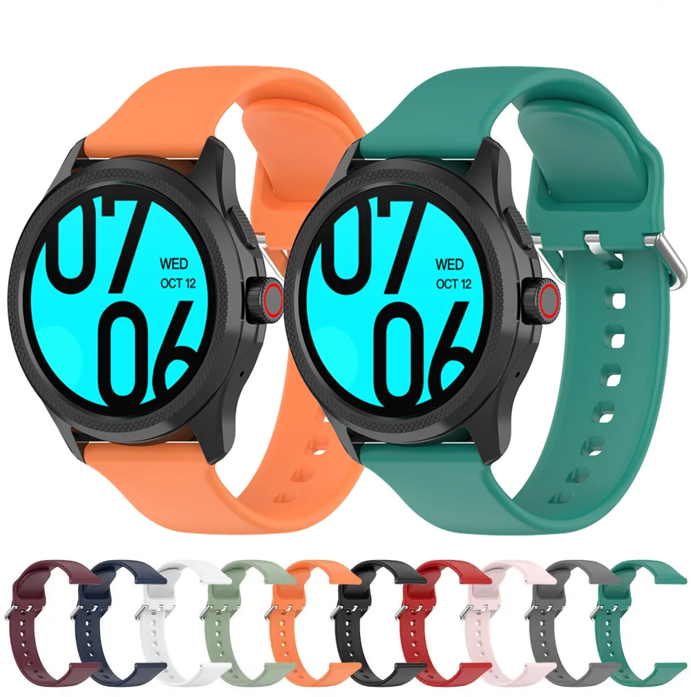 Correa de reloj de 24mm para TicWatch Atlas, Correa deportiva de silicona de repuesto para TicWatch Pro 5, accesorio de pulsera Enduro