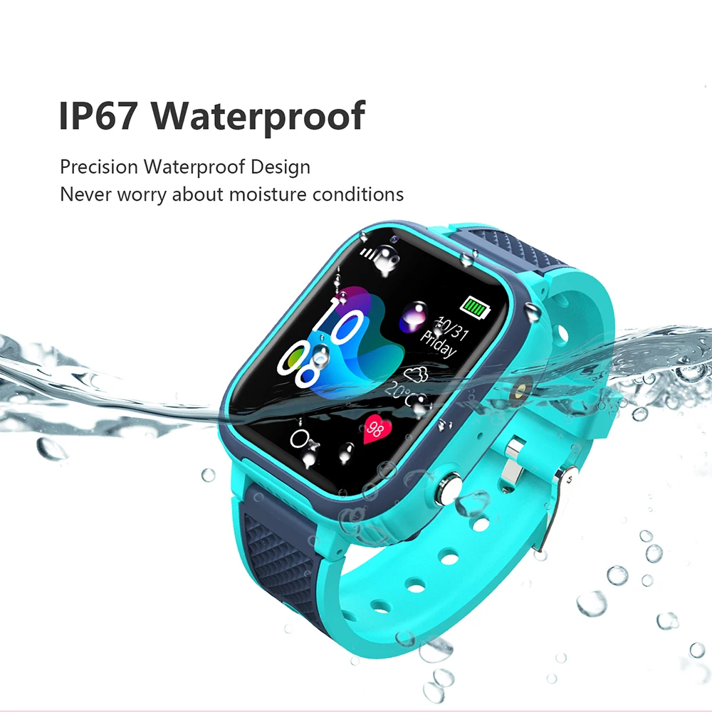 Reloj inteligente 4G para niños, rastreador GPS Wifi, reloj inteligente resistente al agua, videollamada, teléfono, Monitor de llamada trasera para Android ios 2G + 4G - imagen 3
