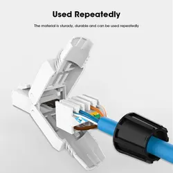 Conectores RJ45 ZoeRax Cat6A/7/8 Blindados Reutilizables