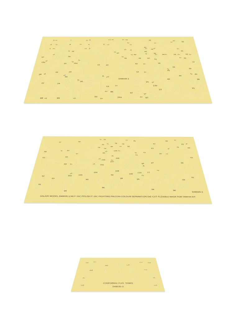 Galaxy POLISH F-16C FIGHTING FALCON FIGHTER NATO TIGER MEET MASK y calcomanías para el KIT de escala 1/48 TAMIYA 61101