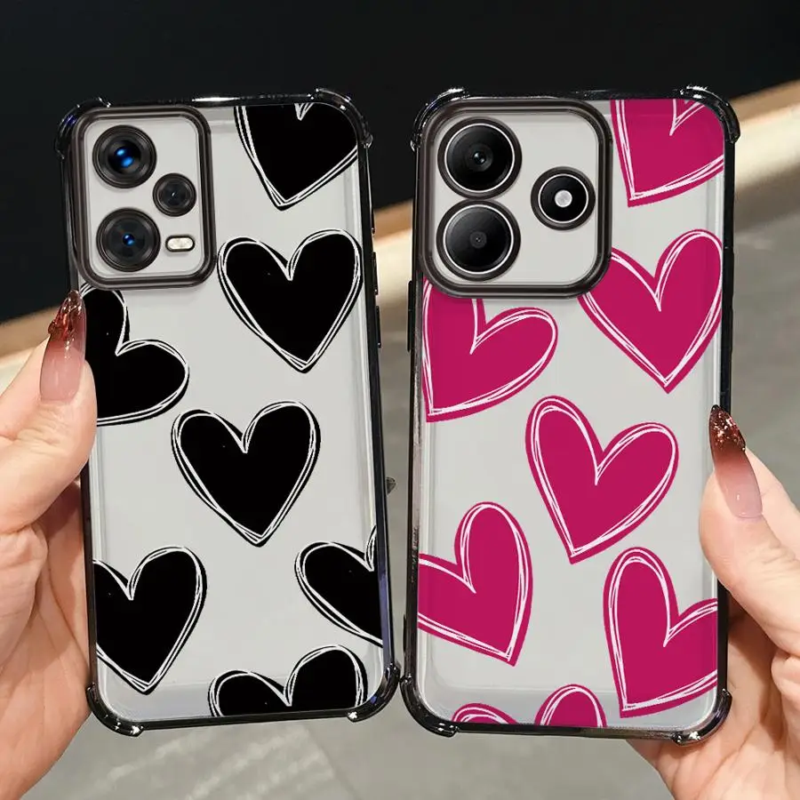 Funda creativa con forma de corazón de amor para Redmi Note 10 Lite 14 Pro Plus 11 12 13 10 Pro 10s 11s 9S funda suave - imagen 3