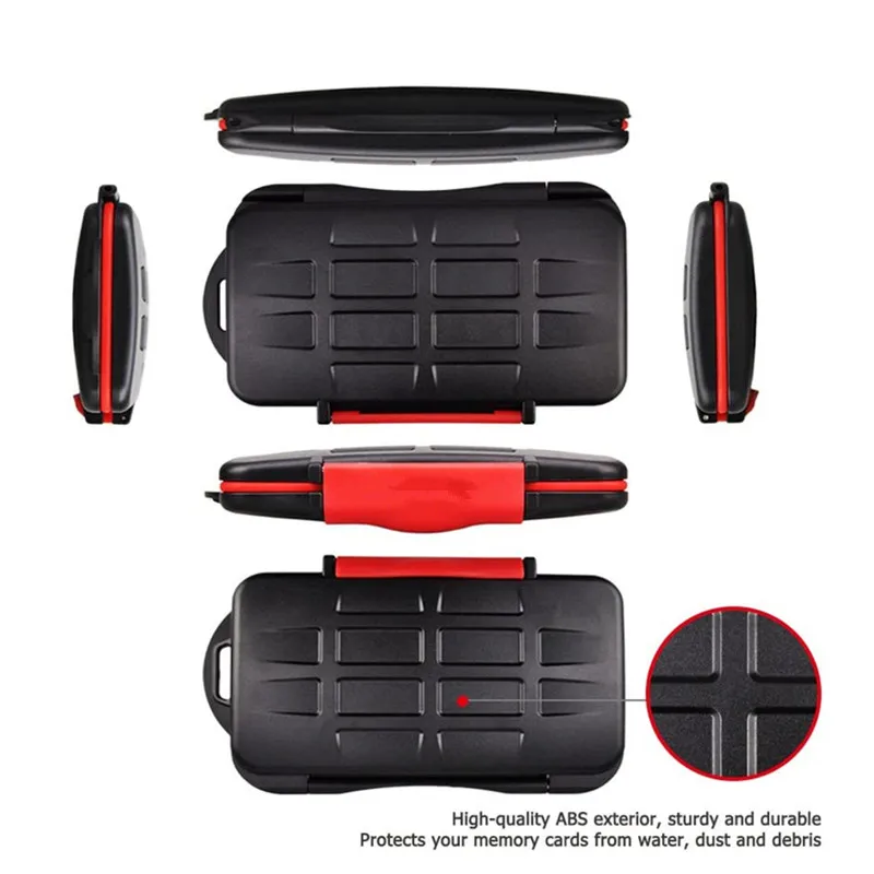 Estuche para tarjetas de memoria, soporte resistente al agua, tarjetero SD súper resistente, caja para tarjetas Micro sd, billetera para juegos ds, 12 Uds. SD/TF - imagen 5