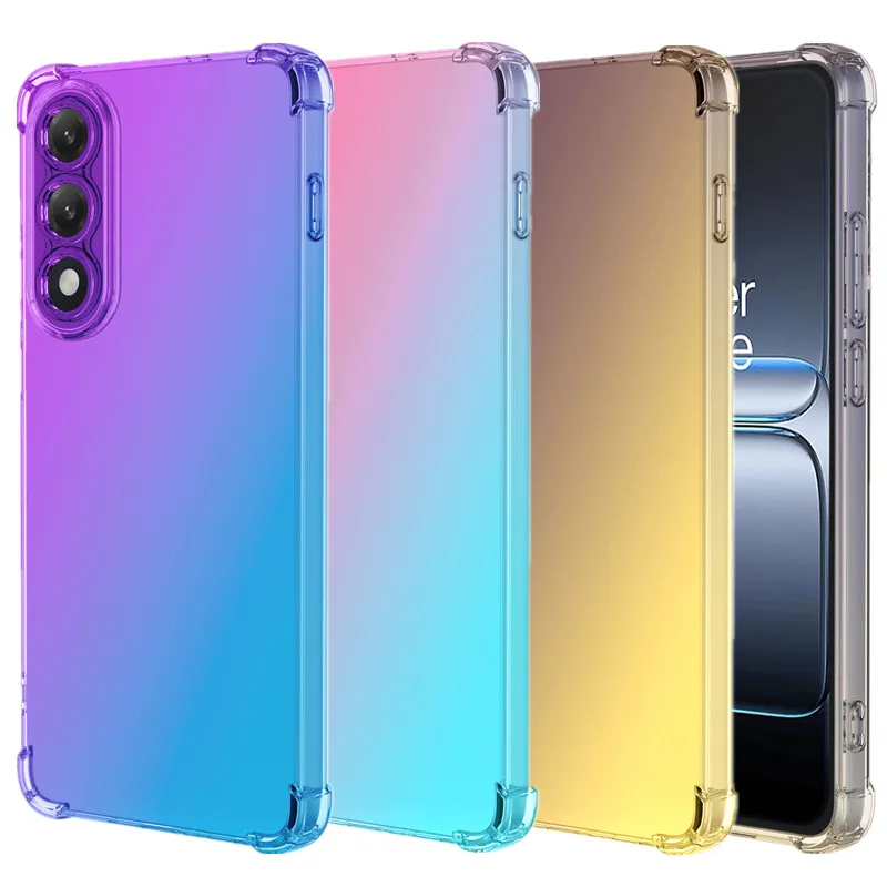 Funda de TPU con gradiente a prueba de golpes de cuatro esquinas para OnePlus Nord 5 CE 5 CE5 5G, funda protectora con marco, Fundas Coque Capa