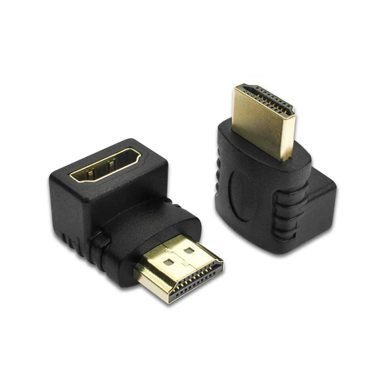 Adaptador HDMI macho a hembra compatible con HDMI, convertidor extensor compatible con HDMI, 90 grados, ángulo de 270 grados, HDTV - imagen 4