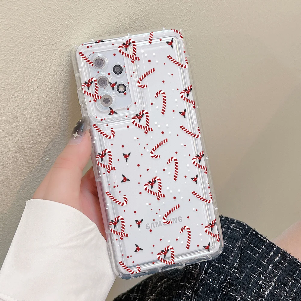 Funda transparente de flores para Samsung S25 S24 Ultra S23 S22 S21 S20 FE A53 A54 5G A55 A56 A52 A36 A35 A34 A33 A26 A15 A13 - imagen 4