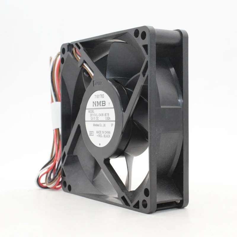 Nuevo NMB 3610VL-04W-B76 12V 9225 4 cables Control de velocidad función PWM ventilador de refrigeración - imagen 2