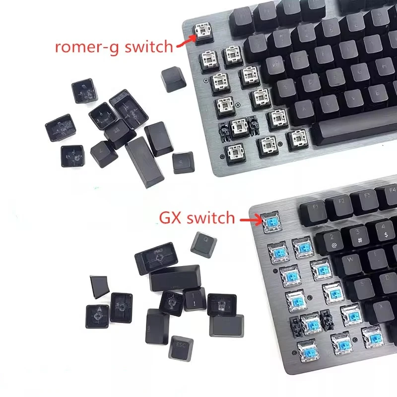 Tapas de llave de repuesto para Logitech G512 G513 con interruptor Romer-G Ctrl Alt Win Shift Space Bar ESC Tab Capslock Keycap