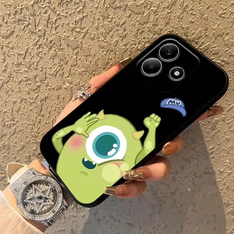 Funda para Xiaomi Redmi Note 9S 7 8 10S 11s 13 14 Pro Plus 12s 9 10 11 12 Pro cubierta de teléfono suave negra dibujos animados Disney Monsters Inc - imagen 3