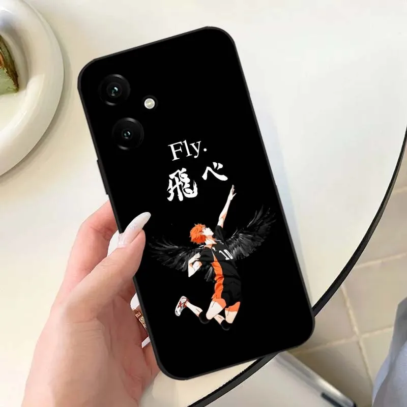 Shoyo Hinata funda de Anime para Honor Play 5T 50 4T 40 4 3 30 20 Magic 7 6 5 Lite Pro Plus Youth 5G funda de teléfono negra - imagen 2