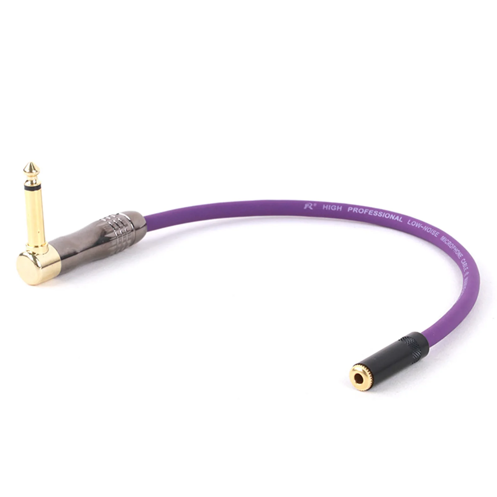 Conector de ángulo recto Mono a Jack hembra estéreo de 0,3mm, Cable de parche recto para sistemas PA, micrófonos de guitarra, 6,35 M-15M, 3,5mm - imagen 5